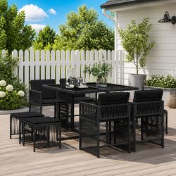 Enhance Your Outdoor Space with a 9 Piece Dining Set