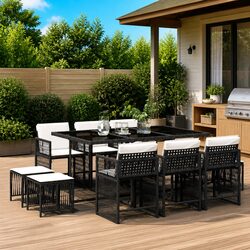 Elevate Your Outdoor Space with 11-Piece Dining Set