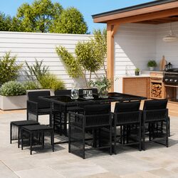 Enhance Your Outdoor Space with 11-Piece Dining Set