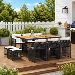 11 Piece Garden Dining Set for Stylish Outdoor Living