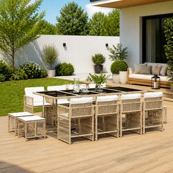 Elevate Your Outdoor Space with a 13-Piece Dining Set