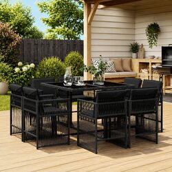 Enhance Your Outdoor Space with This 9-Piece Dining Set