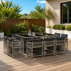 Transform Your Outdoor Space with This 11-Piece Dining Set