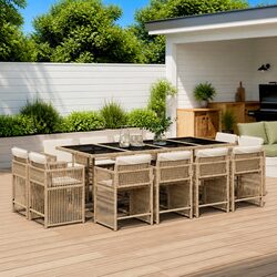 Enhance Your Outdoor Space with a 13 Piece Beige Dining Set