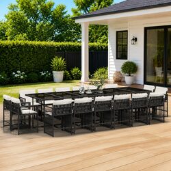 Enhance Your Outdoor Space with This 17 Piece Dining Set