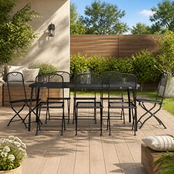 Elevate Your Outdoor Space with 9-Piece Dining Set