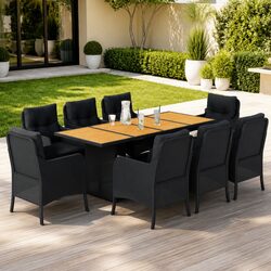 Enhance Your Outdoor Space with This 9 Piece Dining Set