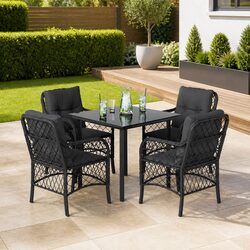 Enhance Your Outdoor Area with This 5 Piece Dining Set