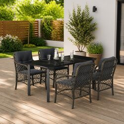 Enhance Your Outdoors with This 5-Piece Garden Dining Set