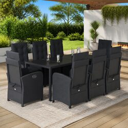 Transform Your Outdoor Space with This 9 Piece Dining Set