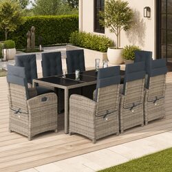 Elevate Your Outdoor Dining Experience with This 9 Piece Set