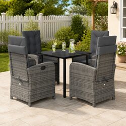 Grey Outdoor Furniture Set for Elegant Dining Experiences