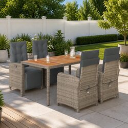 Transform Your Outdoor Space with This 5-Piece Dining Set