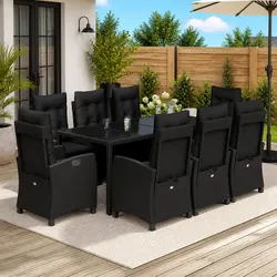 Transform Your Outdoor Space with 9 Piece Dining Set