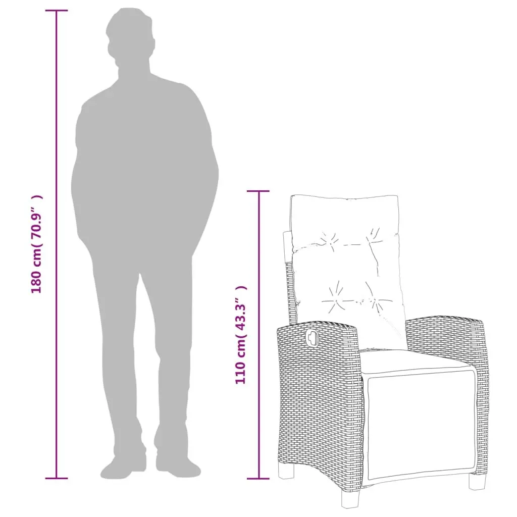 Outdoor Furniture Set 5 Piece Grey PE Rattan Dining Chairs with Cushions and Glass Top for Patio