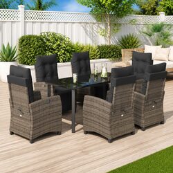 Transform Your Outdoor Space with this 7 Piece Dining Set