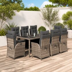 Elevate Your Outdoor Dining with 9-Piece Furniture Set