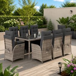 Enhance Your Outdoor Space with 9 Piece Dining Set