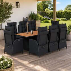Enhance Your Outdoor Space with this 9-Piece Dining Set