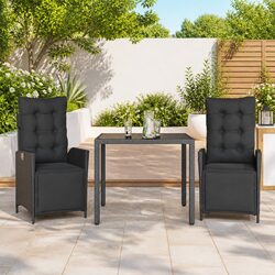 Enhance Your Outdoor Space with a Black 3-Piece Dining Set