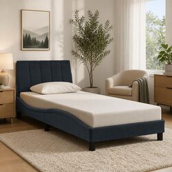 Transform Your Bedroom with a Velvet Bed Frame and LED Lights