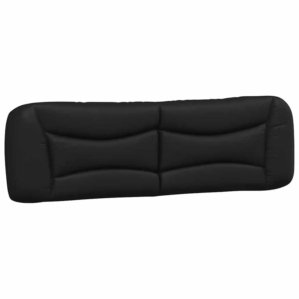 Black Bed Frame 180x200cm Faux Leather Upholstered Headboard with Colourful LED Strip Lights