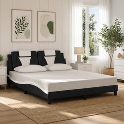 Enhance Your Bedroom with This Stylish LED Bed Frame 152x203 cm