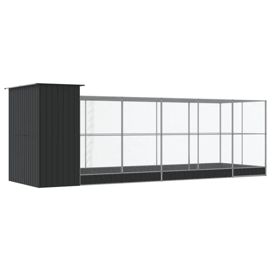 Large Steel Aviary 623x203x216cm Outdoor Play Space for Birds and Small Animals