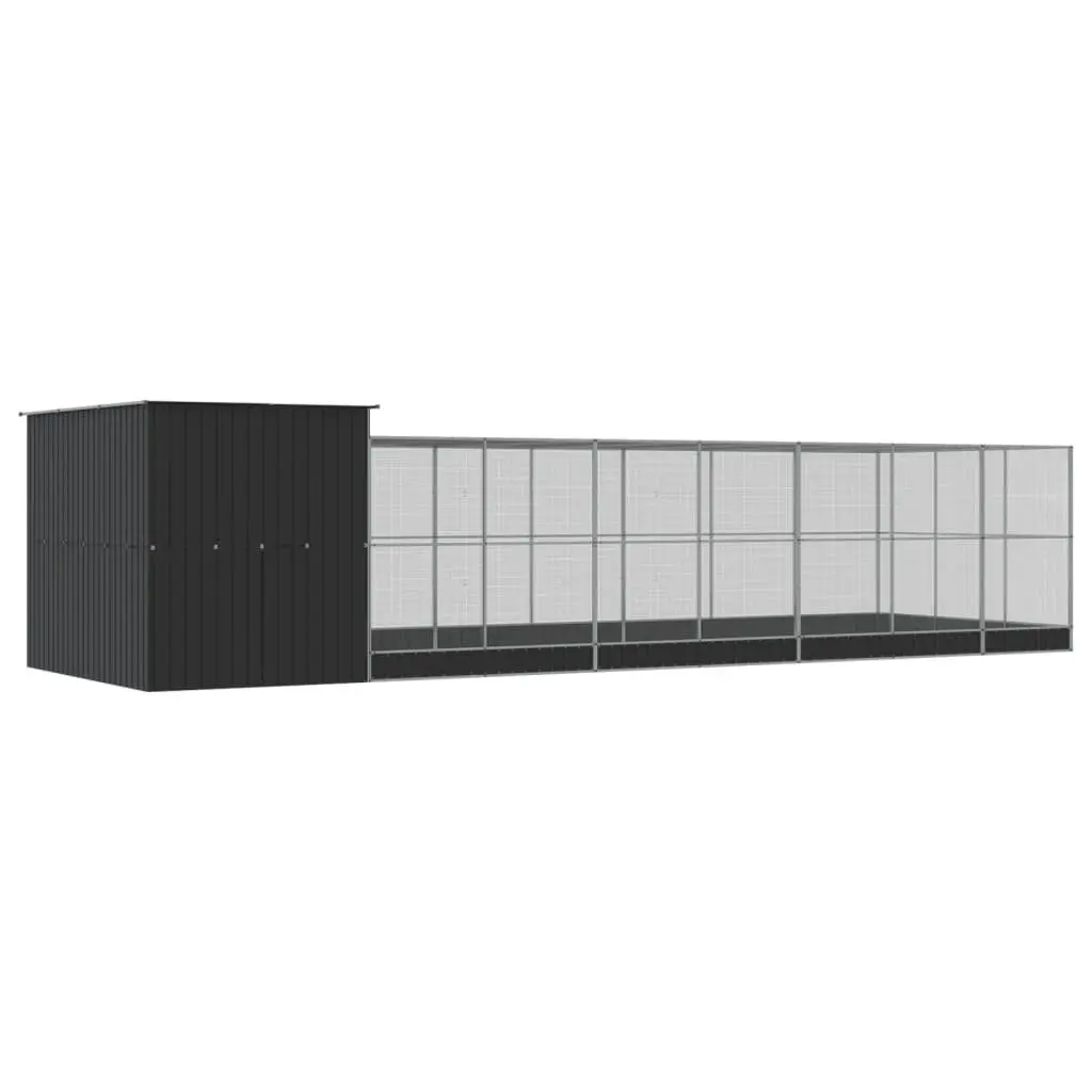 Large Bird Aviary 911cm Silver Steel Mesh Outdoor Enclosure with Extension