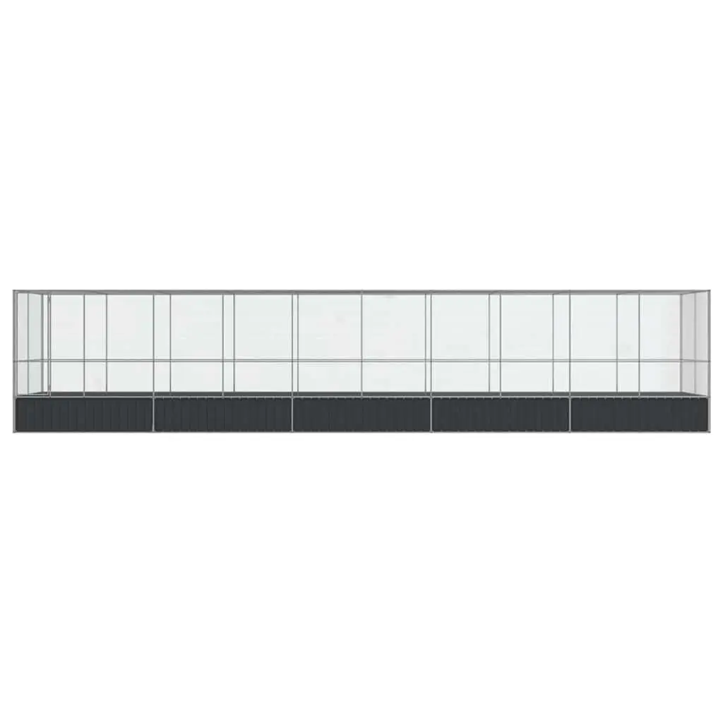 Large Bird Aviary 1039 x 207 x 212 cm Steel Mesh Cage Outdoor Flight Run