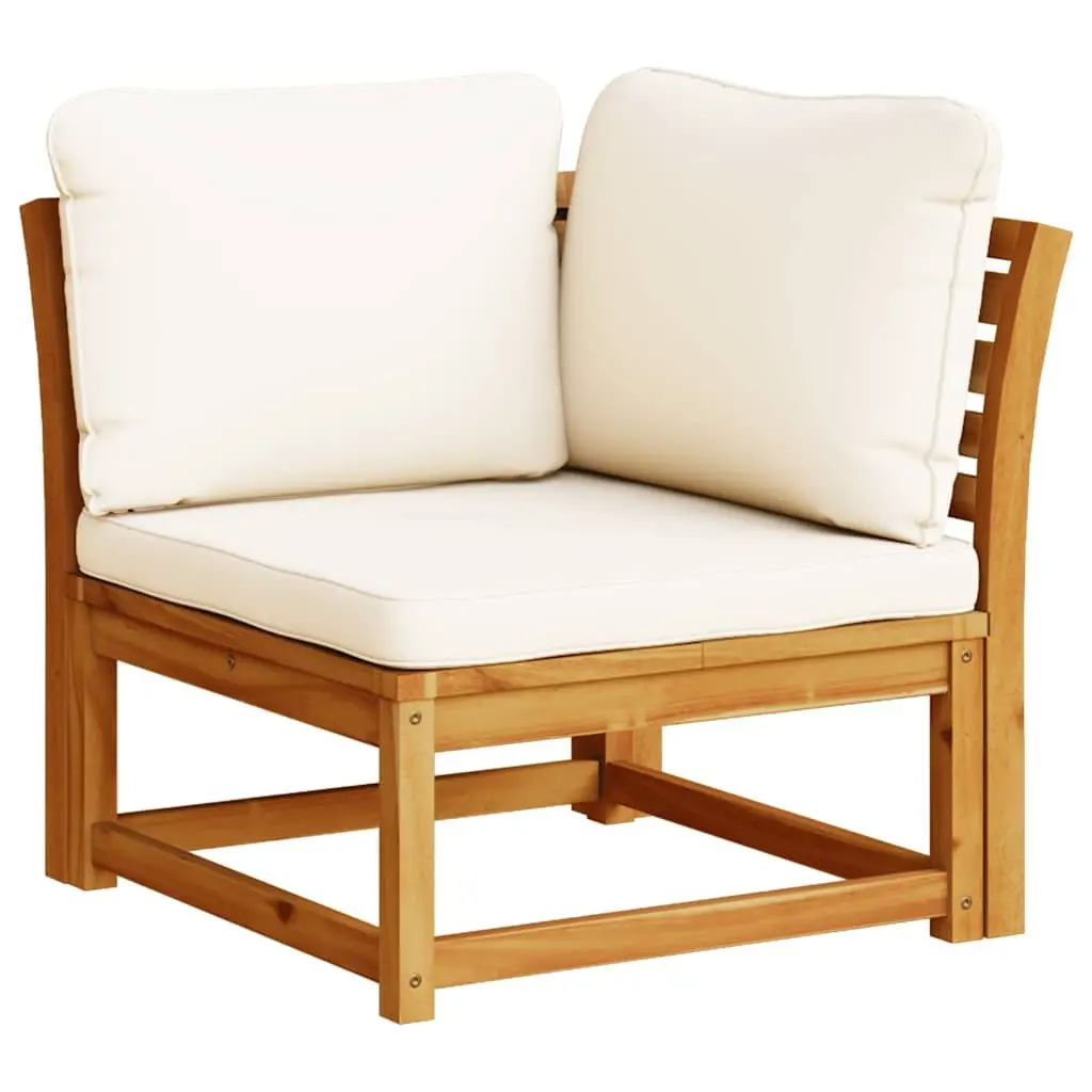 Outdoor Sectional Sofa Lounge Set 6 Piece Garden Furniture with Cushions Wood