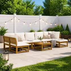 Transform Your Outdoor Space with an 8-Piece Lounge Set