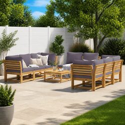 Transform Your Outdoor Space with a 9-Piece Lounge Set