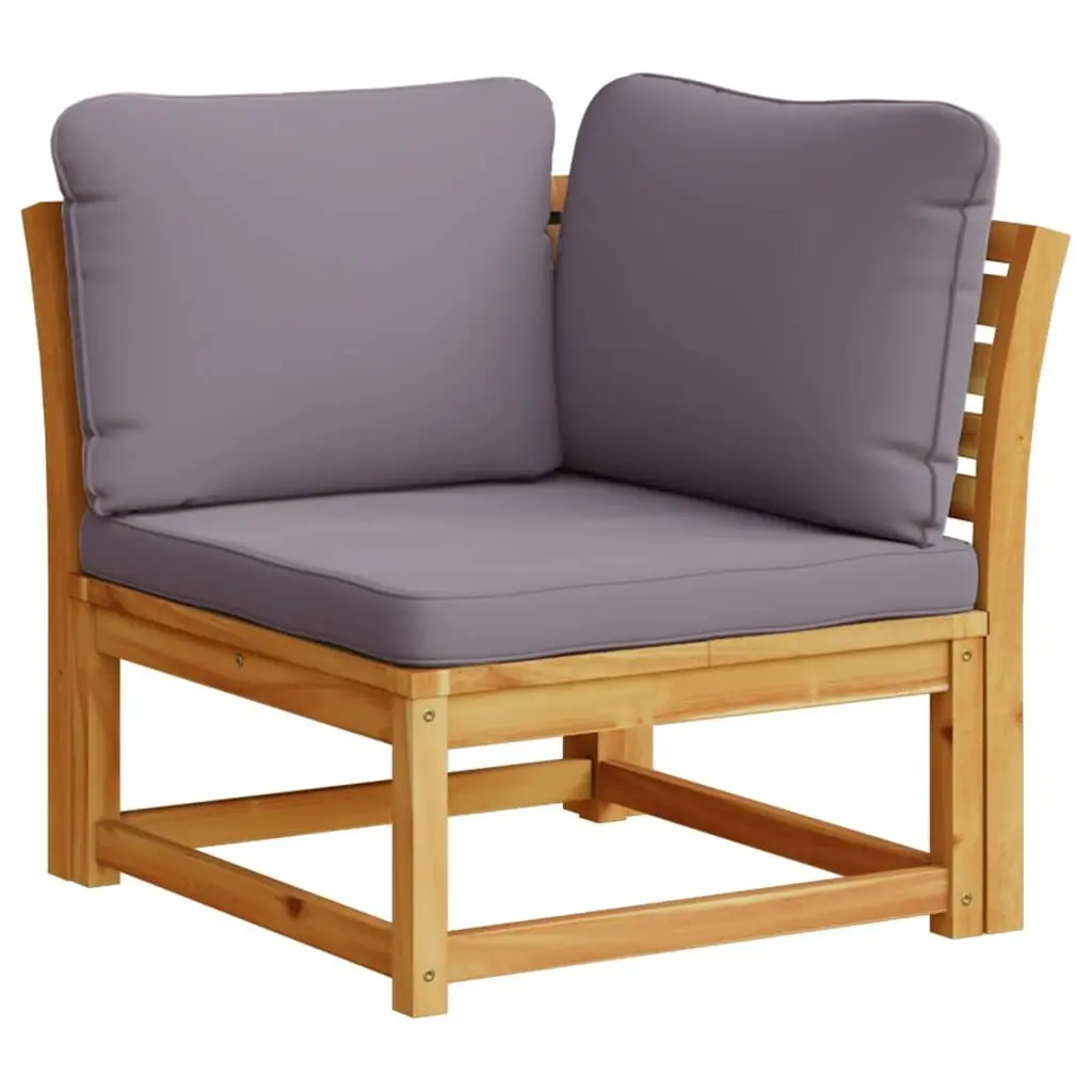 Outdoor Sectional Sofa Set 10 Piece Garden Lounge with Cushions Acacia Wood