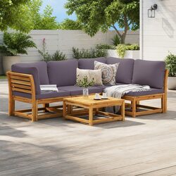Elevate Your Outdoor Space with This 5 Piece Lounge Set