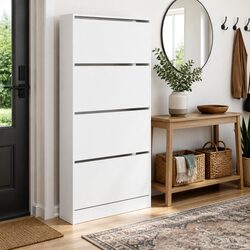 Enhance Your Space with a White Shoe Storage Cabinet