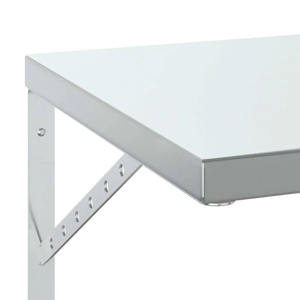 Wall Shelves 75x40 cm Silver Floating Storage Shelving Display Rack 2 Piece