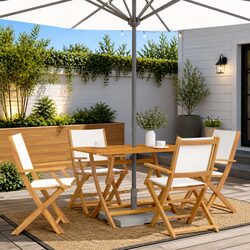 Enhance Your Outdoor Space with 4 Folding Garden Chairs