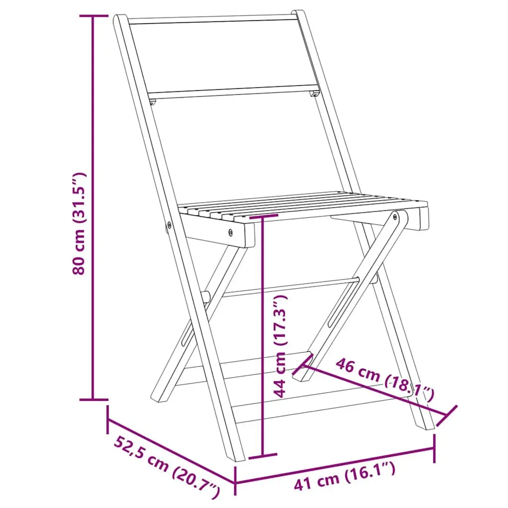 Folding Garden Chairs Set 4 Piece Anthracite Fabric Wood Portable