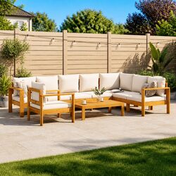 Enhance Your Outdoor Space with This 6 Piece Sofa Set