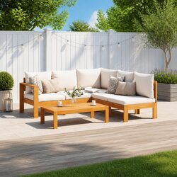 Relax in Style with a Modular 4 Piece Garden Sofa Set