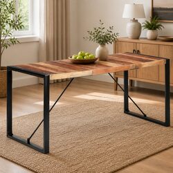 Enhance Your Dining Space with This Industrial Table