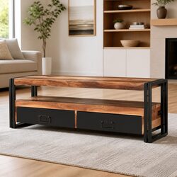 Enhance Your Living Space with a Brown Wooden TV Cabinet