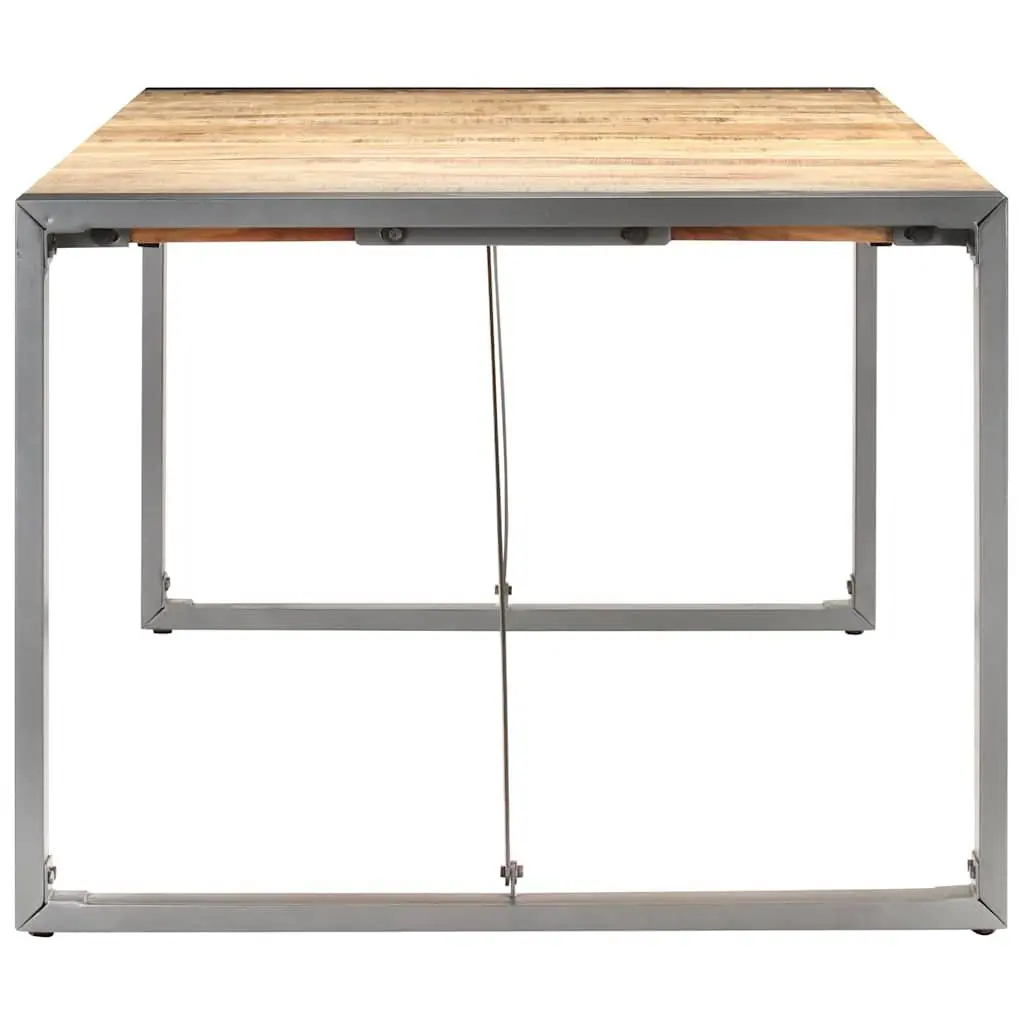 Dining Table 180x90x75 cm Solid Mango Wood Industrial Style Brown