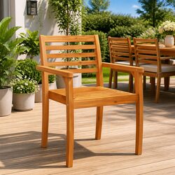 Enhance Your Outdoor Space with 6 Brown Garden Chairs