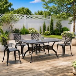 Enhance Your Outdoor Space with This 5 Piece Dining Set