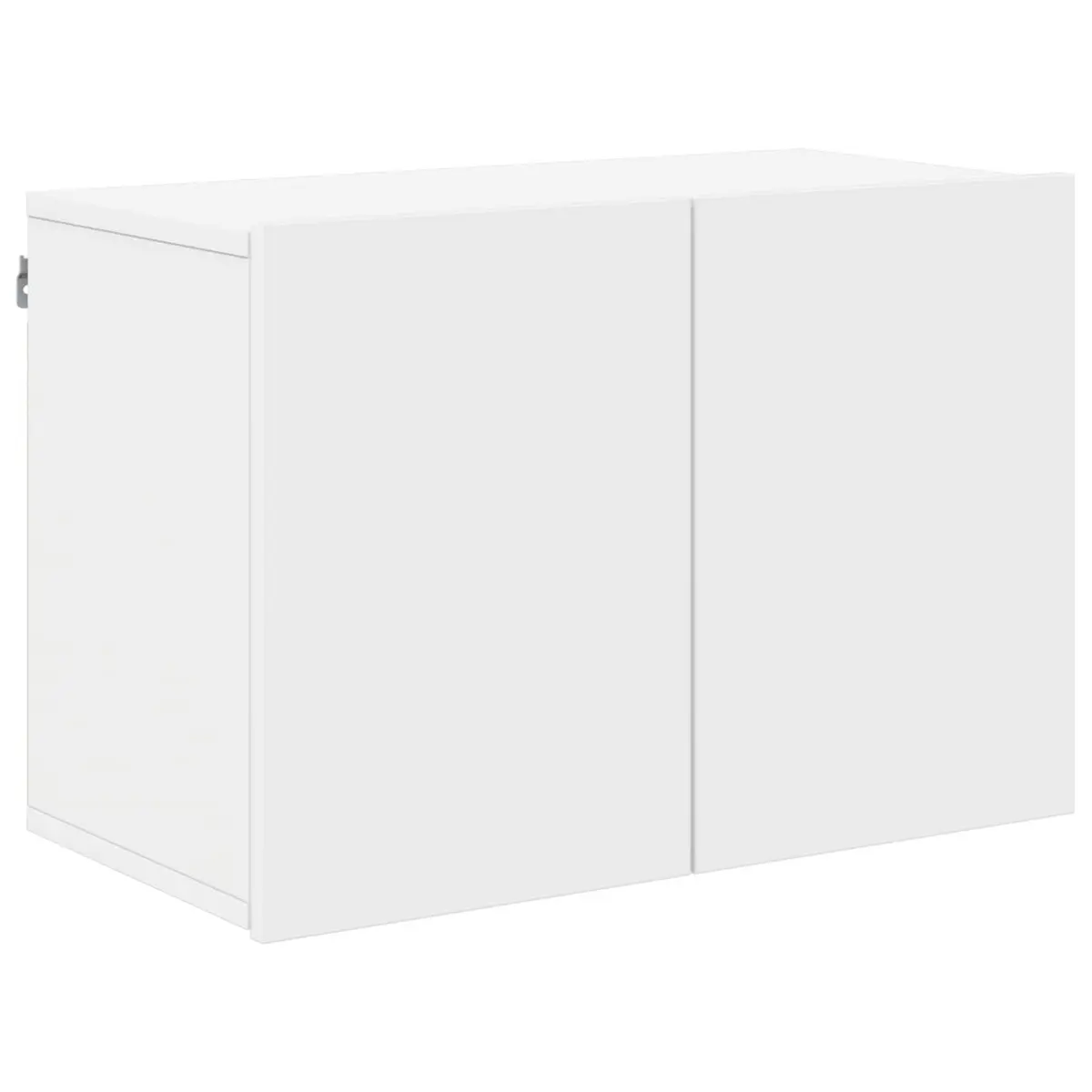 TV Wall Unit 5 Piece White Floating Shelves Storage Cabinet Wall-Mounted