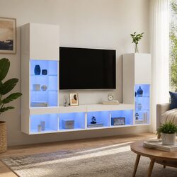 Stylish Wall-Mounted Cabinet with LED for Modern Spaces
