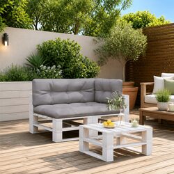 Enhance Your Space with 3-Piece Grey Outdoor Cushions
