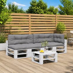 Transform Your Space with 5 Grey Outdoor Pallet Cushions
